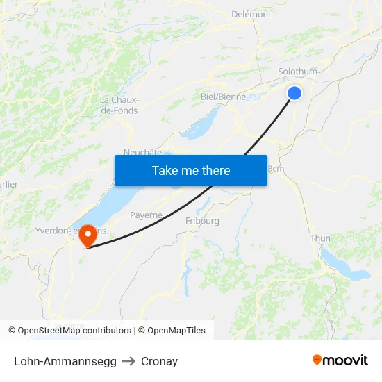 Lohn-Ammannsegg to Cronay map