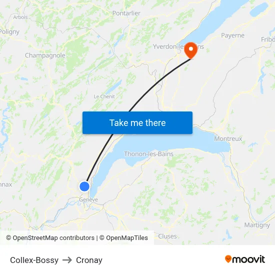 Collex-Bossy to Cronay map