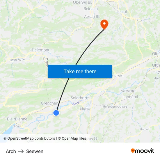 Arch to Seewen map