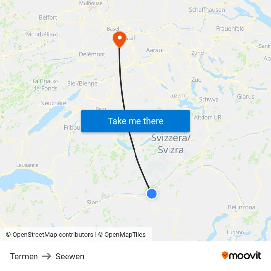 Termen to Seewen map