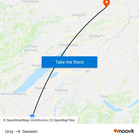 Ursy to Seewen map