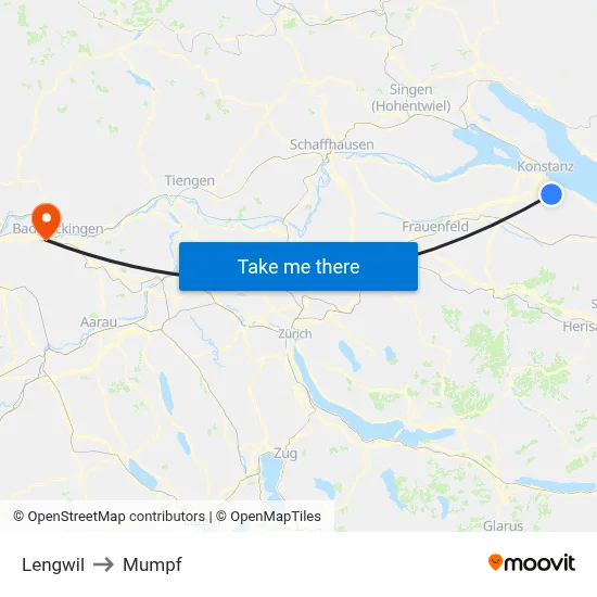 Lengwil to Mumpf map