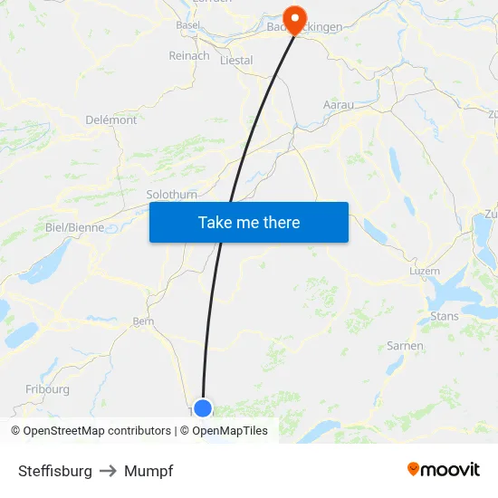 Steffisburg to Mumpf map