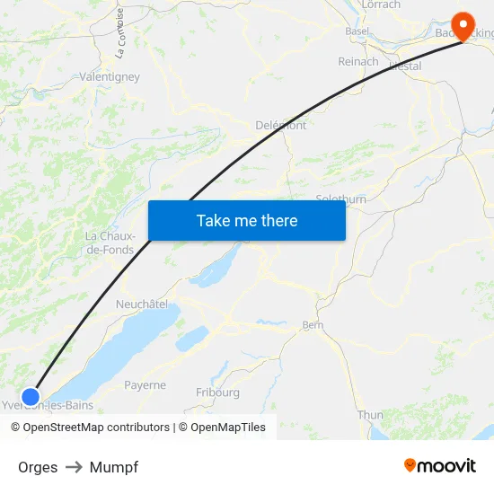 Orges to Mumpf map