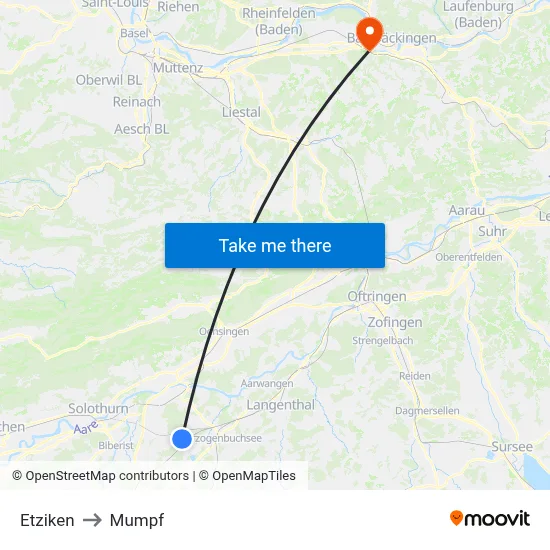 Etziken to Mumpf map