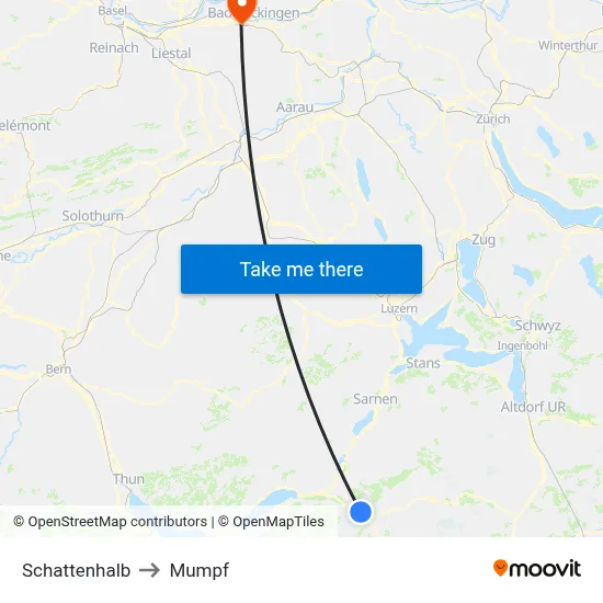Schattenhalb to Mumpf map