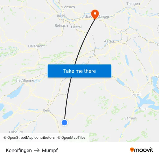 Konolfingen to Mumpf map