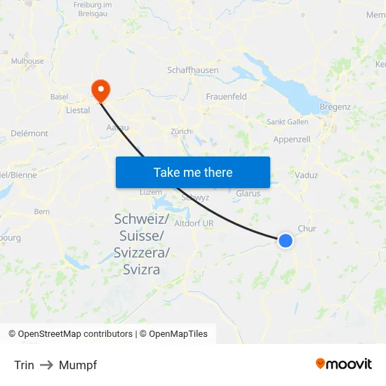 Trin to Mumpf map