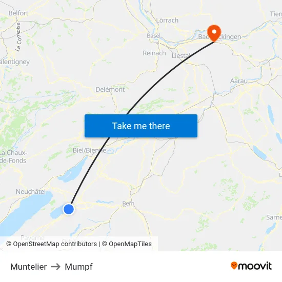 Muntelier to Mumpf map