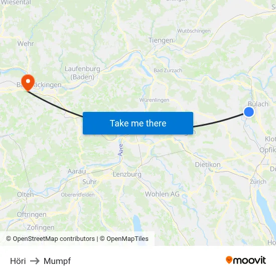 Höri to Mumpf map