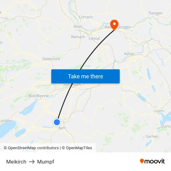 Meikirch to Mumpf map