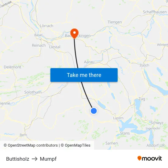 Buttisholz to Mumpf map