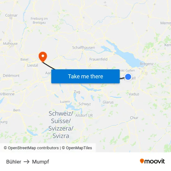 Bühler to Mumpf map