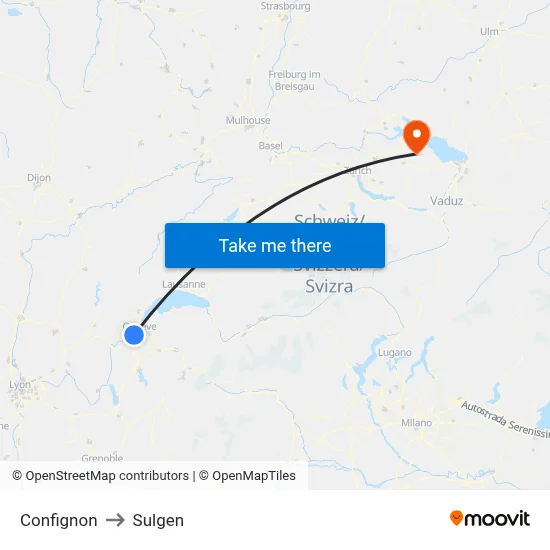 Confignon to Sulgen map