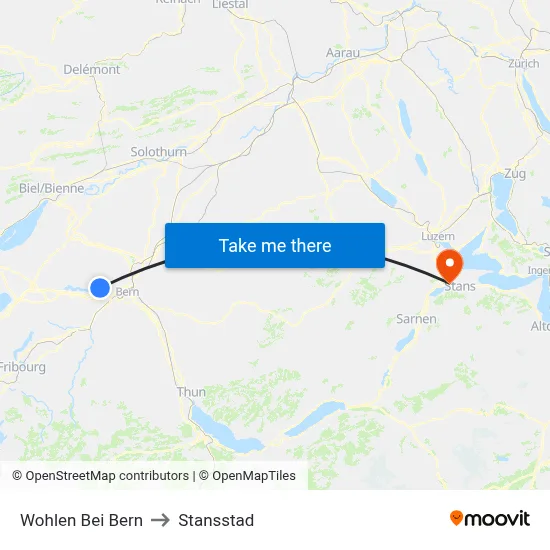 Wohlen Bei Bern to Stansstad map