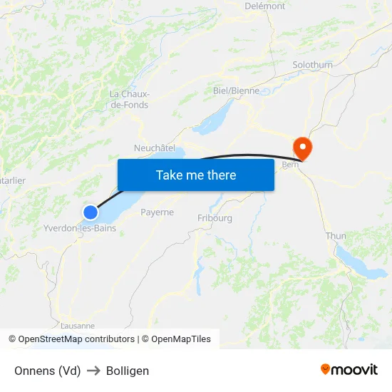 Onnens (Vd) to Bolligen map