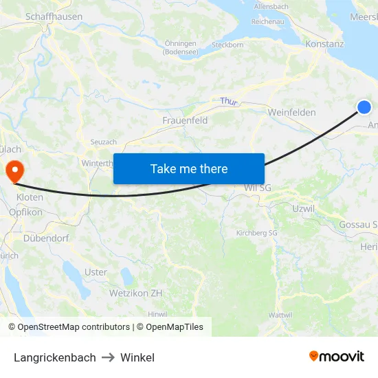 Langrickenbach to Winkel map