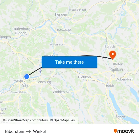 Biberstein to Winkel map