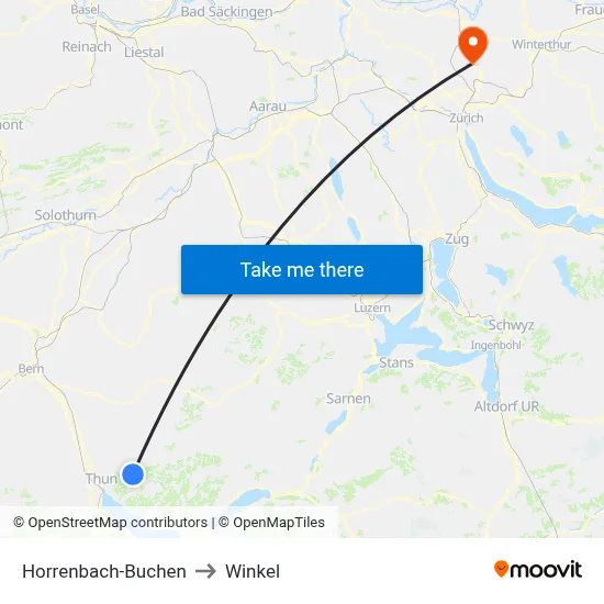 Horrenbach-Buchen to Winkel map