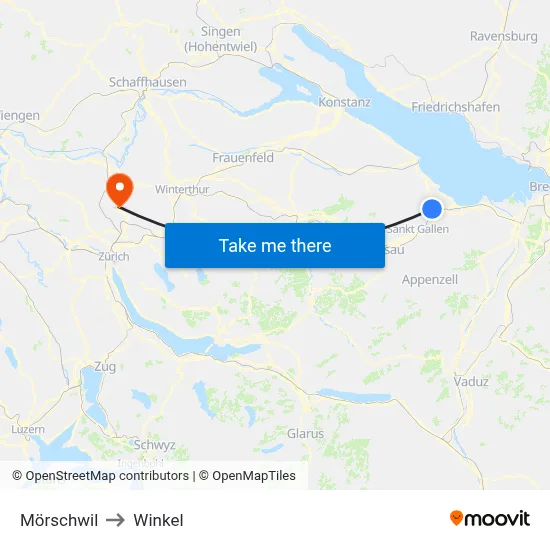 Mörschwil to Winkel map