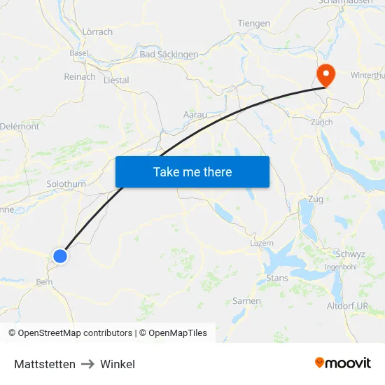 Mattstetten to Winkel map