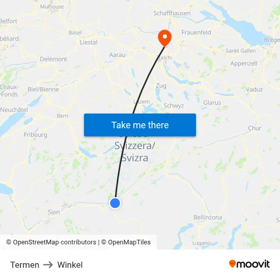 Termen to Winkel map