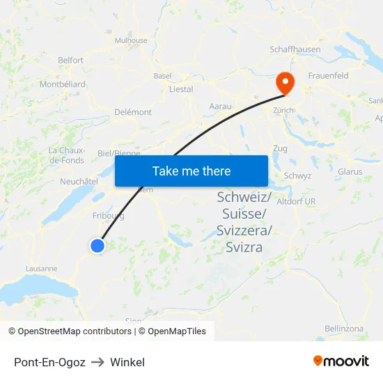 Pont-En-Ogoz to Winkel map