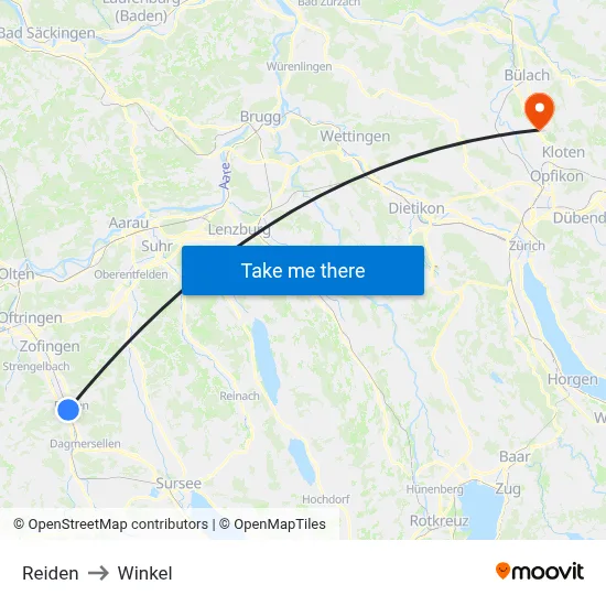 Reiden to Winkel map