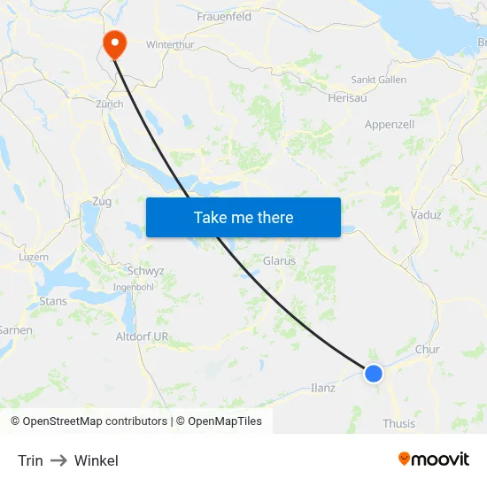 Trin to Winkel map