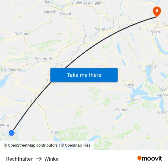 Rechthalten to Winkel map