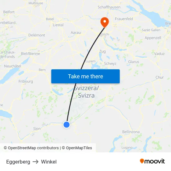 Eggerberg to Winkel map