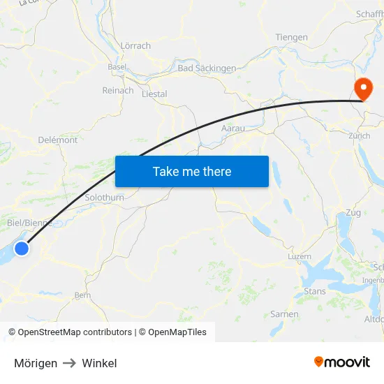 Mörigen to Winkel map