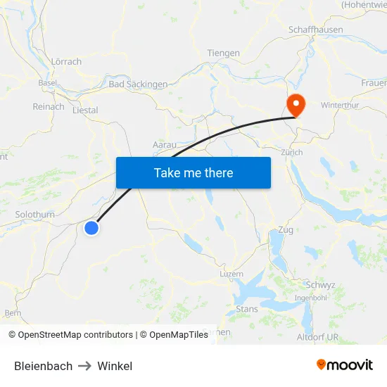 Bleienbach to Winkel map