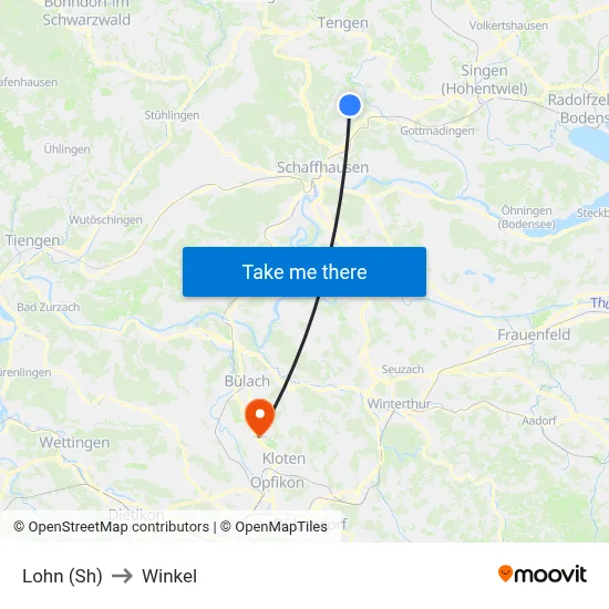 Lohn (Sh) to Winkel map