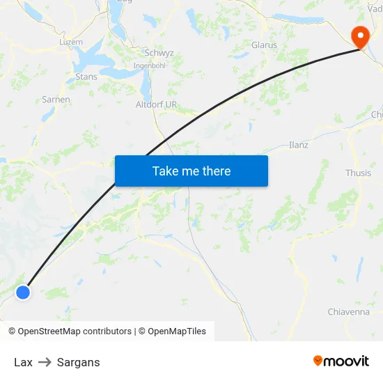 Lax to Sargans map