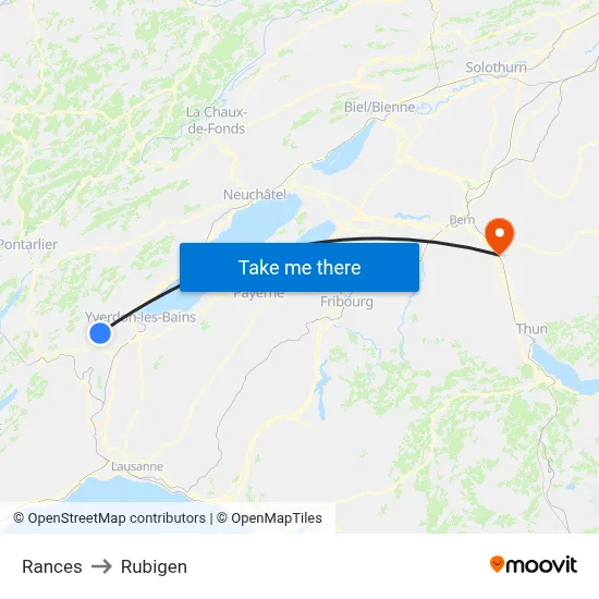 Rances to Rubigen map