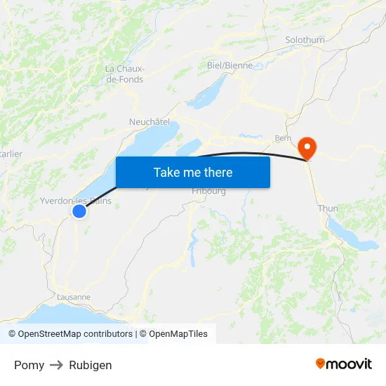 Pomy to Rubigen map