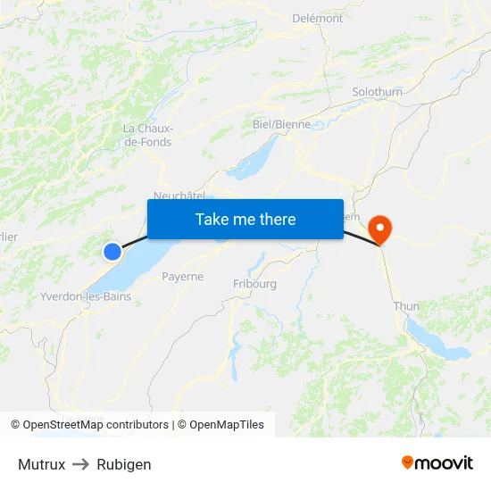 Mutrux to Rubigen map