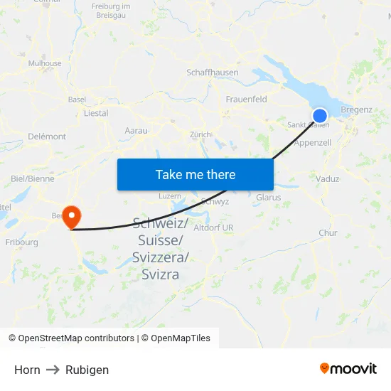 Horn to Rubigen map