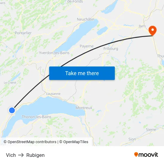Vich to Rubigen map