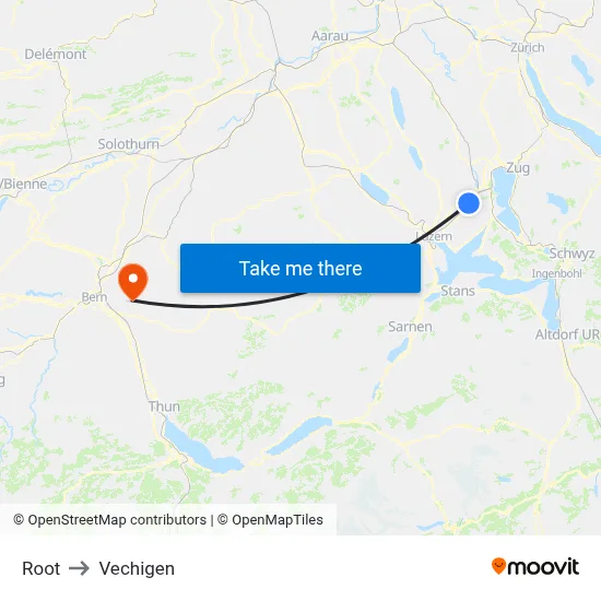 Root to Vechigen map