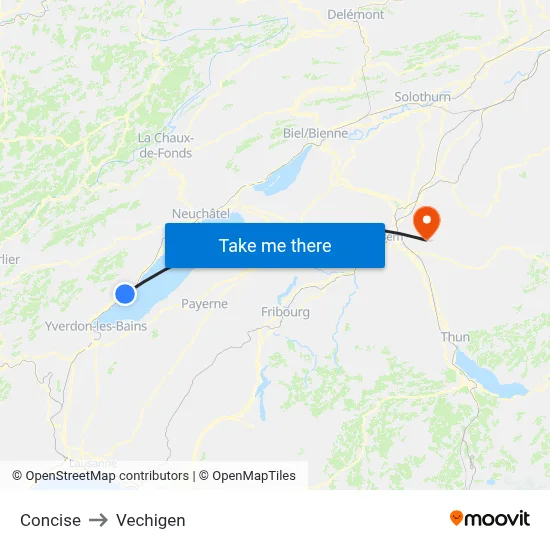 Concise to Vechigen map