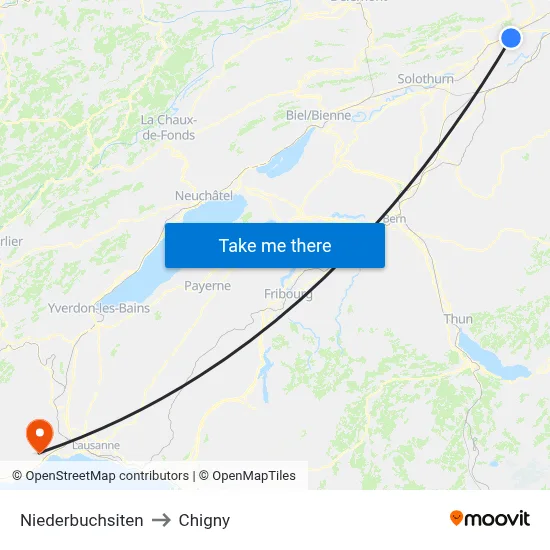 Niederbuchsiten to Chigny map