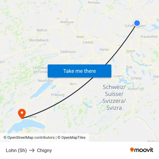 Lohn (Sh) to Chigny map