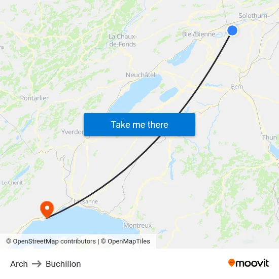 Arch to Buchillon map