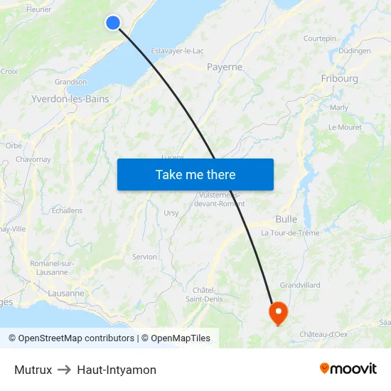 Mutrux to Haut-Intyamon map