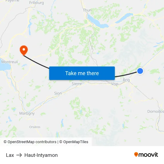 Lax to Haut-Intyamon map