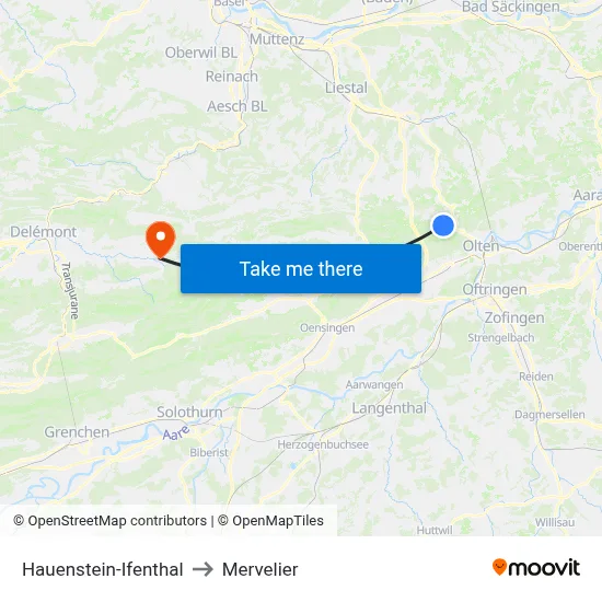 Hauenstein-Ifenthal to Mervelier map