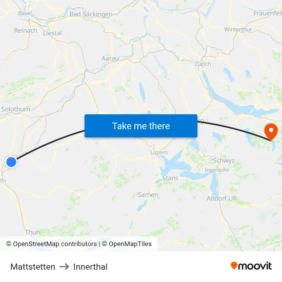 Mattstetten to Innerthal map