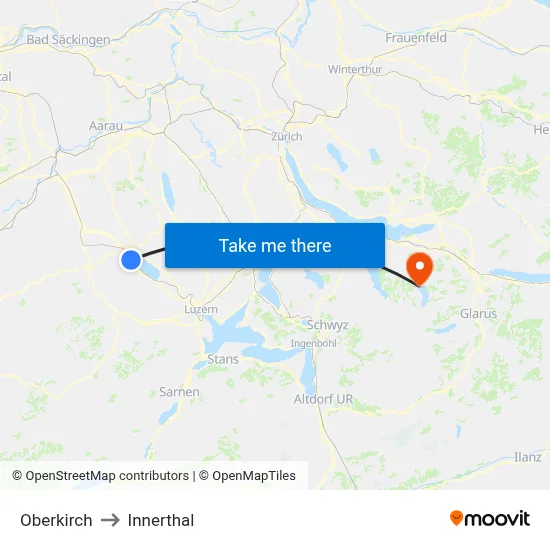 Oberkirch to Innerthal map
